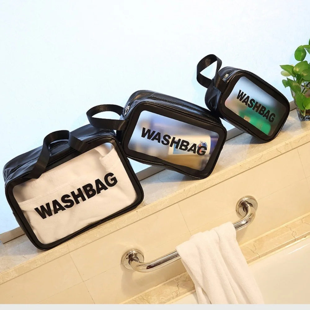 CCKANSCLE Transparent Cosmetic Bag — Large Capacity Travel Makeup Organizer