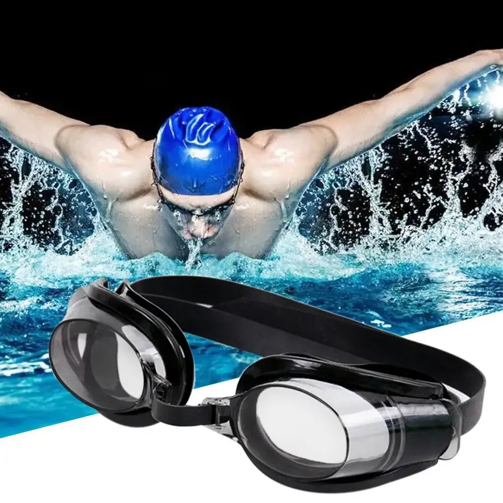 Anti-Fog Swimming Goggles — UV Protection Eyewear with Earplugs