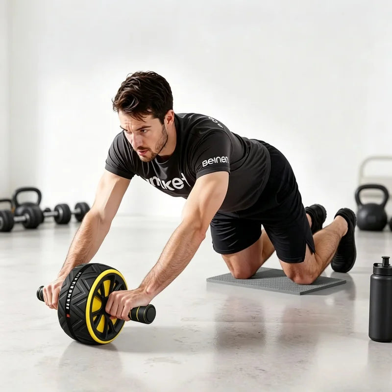 Non-Slip Ab Roller Wheel — Stable Core Trainer for Home Workouts