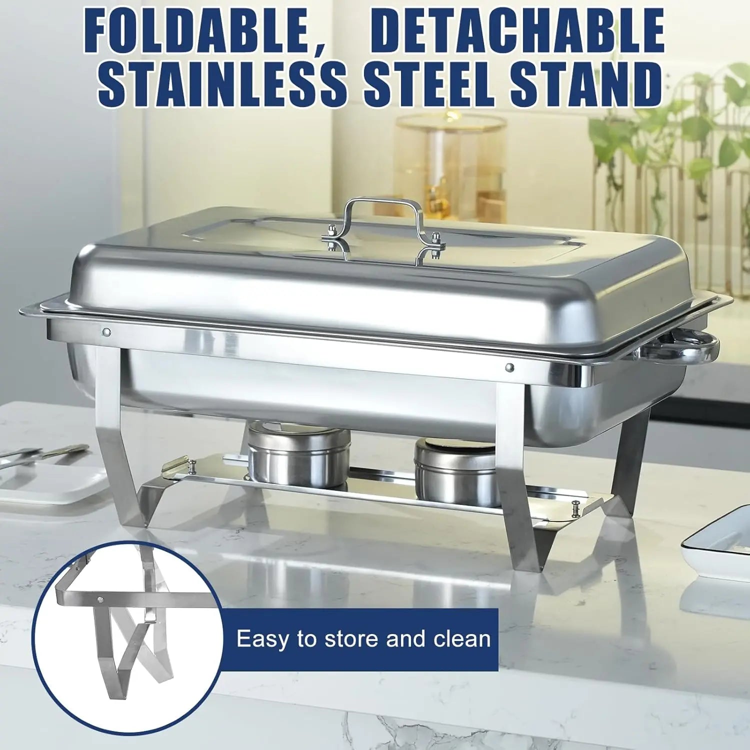 Stainless Steel Chafing Dish Buffet Set — Professional Food Warmer for Catering