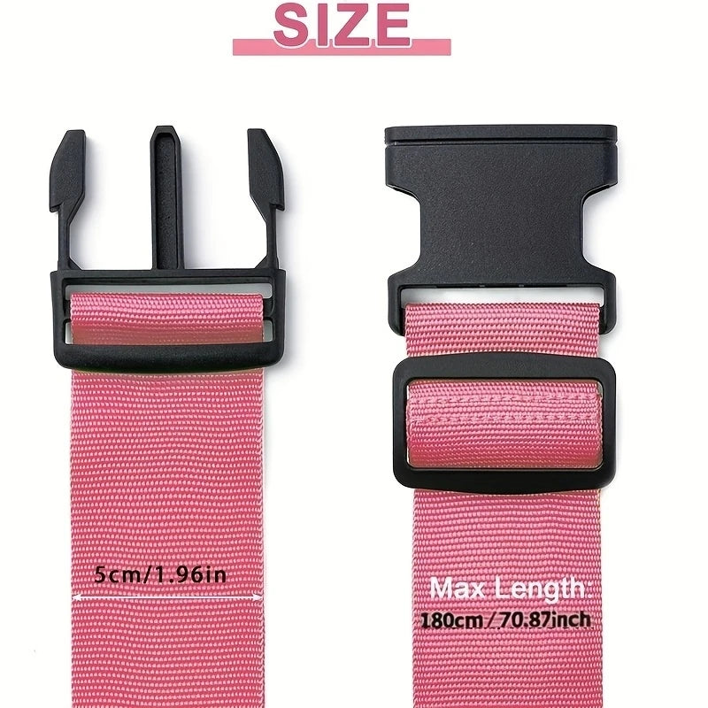 Luggage Securing Strap Set — Durable Travel Bag Identification & Security