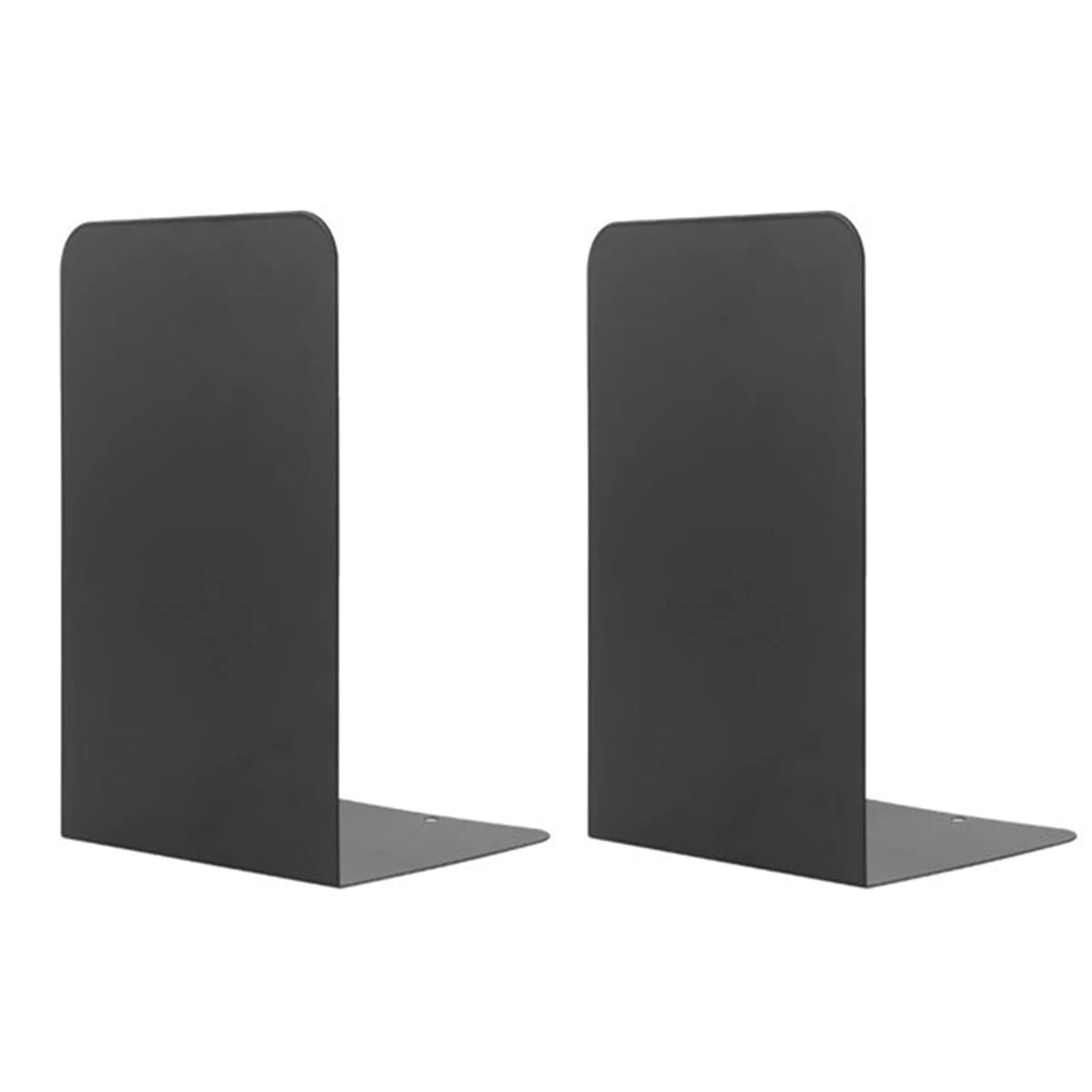 Heavy Duty Metal Bookends — Minimalist Desktop Organizer for Office & Home
