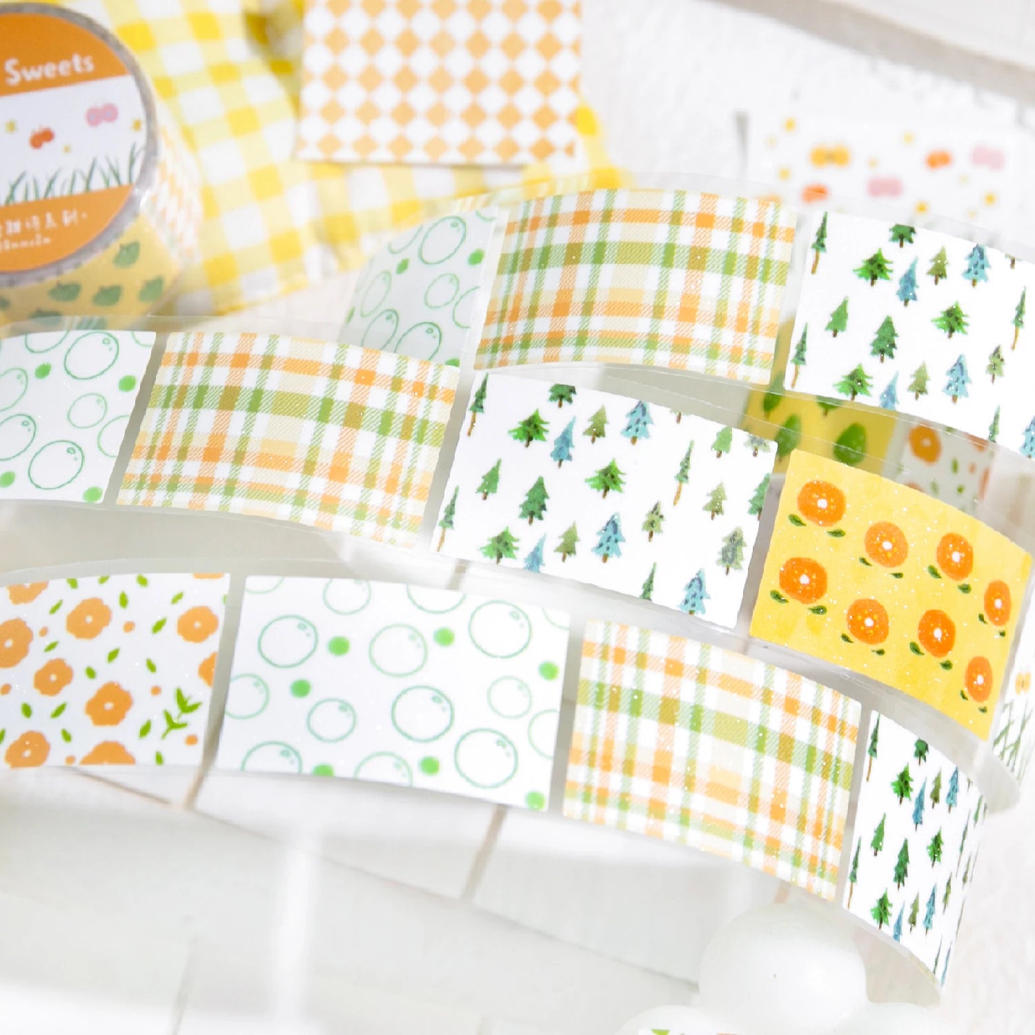 Aesthetic Washi Tape Set — Decorative Masking Tape for Scrapbooking