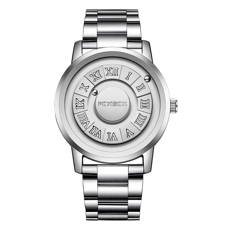foxbox Magnetic Levitation Watch — Creative Floating Pointer Quartz Wristwatch