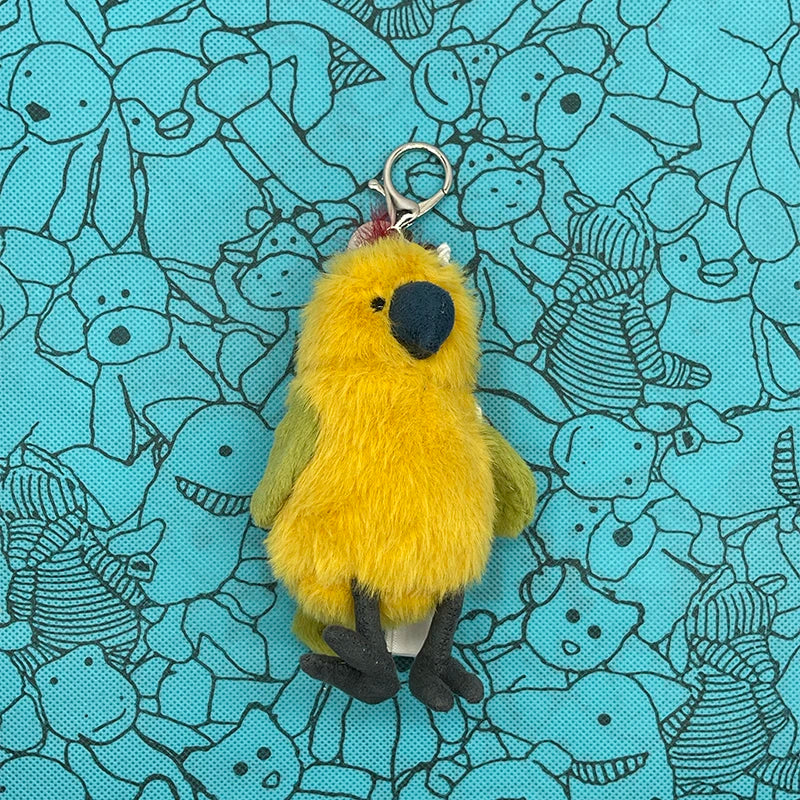 Assorted Plush Keychain Charm — Cute Animal & Food Backpack Pendant