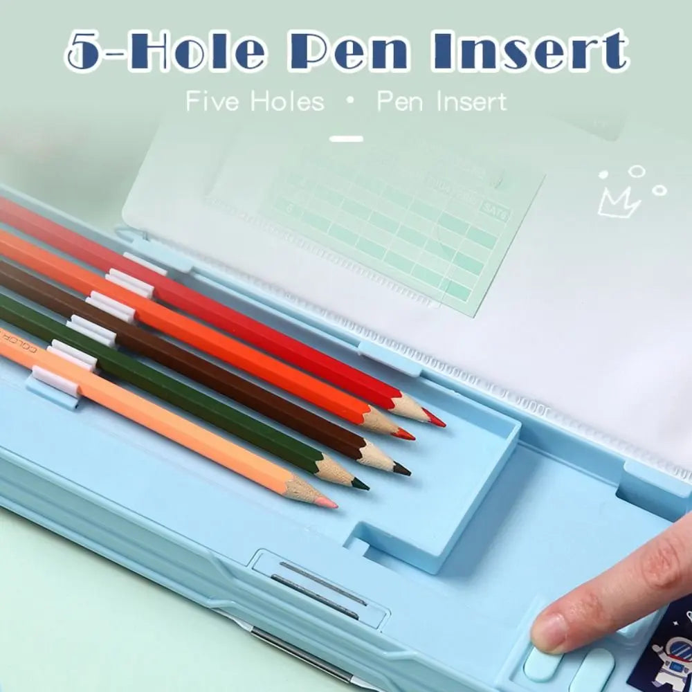 Pencil Case — Calculator, Sharpener, Fun Design