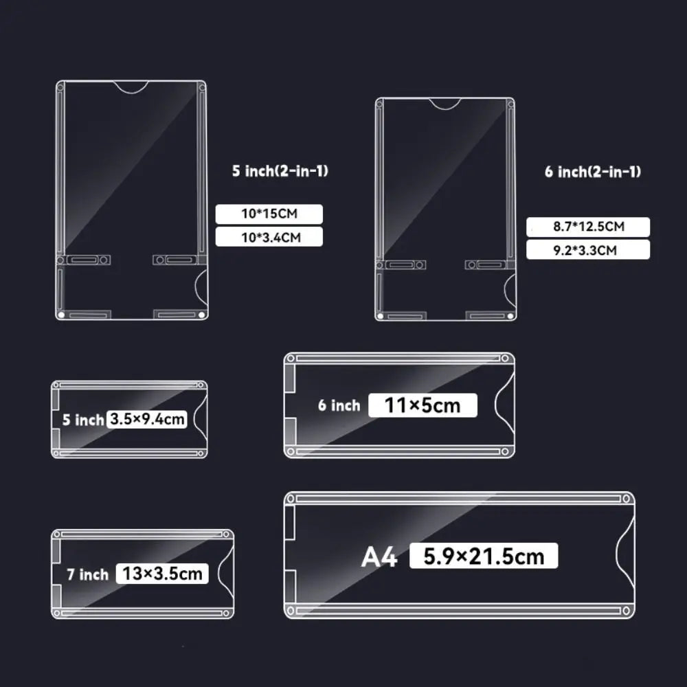 Clear Acrylic Label Holder — Self-Adhesive Sign Display for Shelves