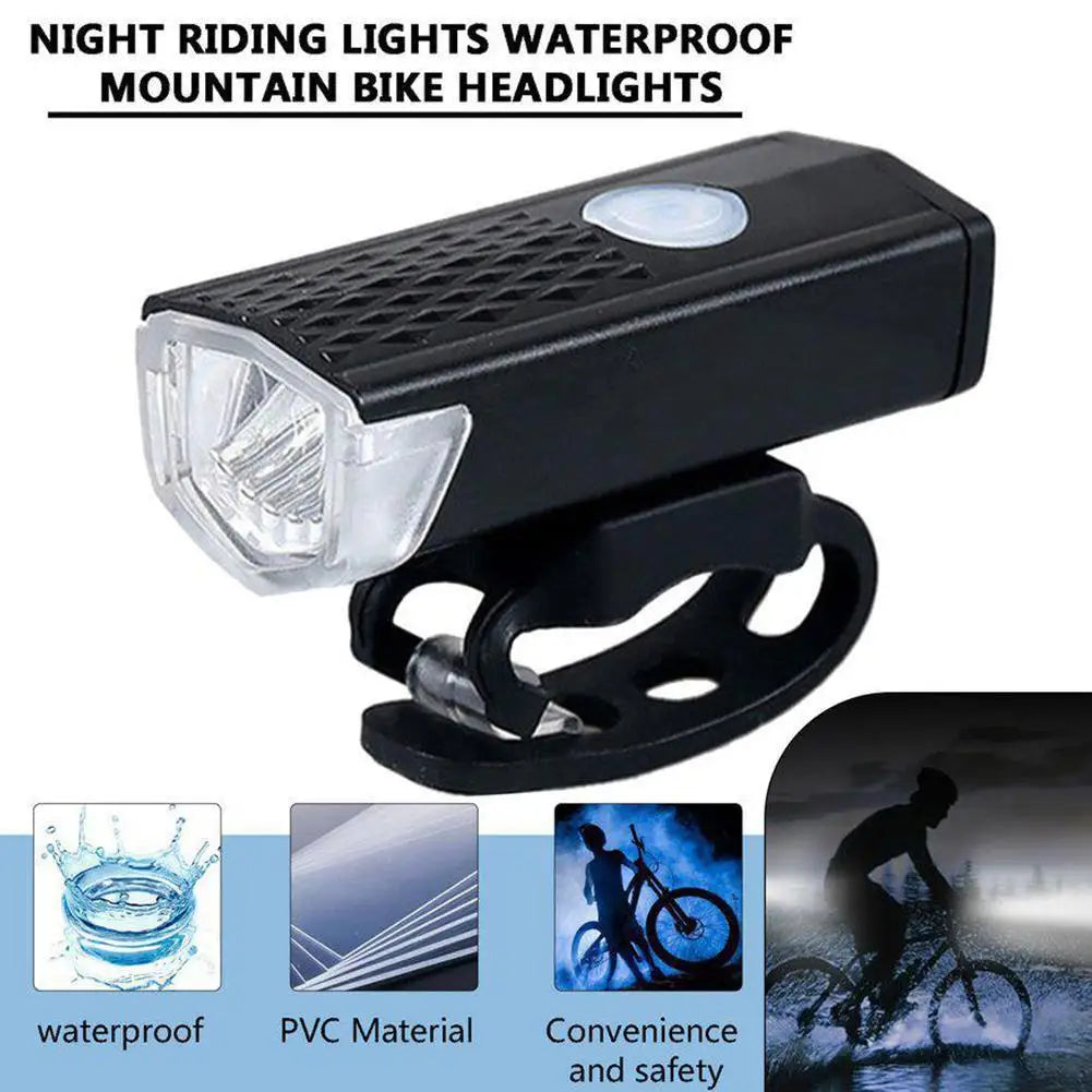 Rechargeable Bicycle Front Light — Waterproof Night Riding Headlight