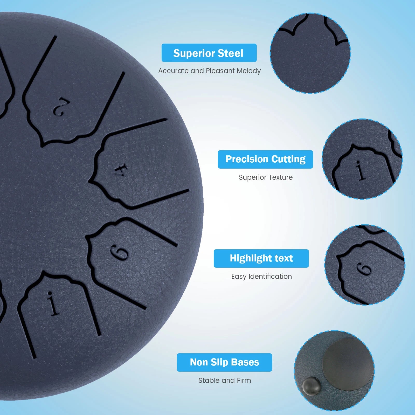 Steel Tongue Rain Drum — Outdoor Musical Garden Decor & Percussion