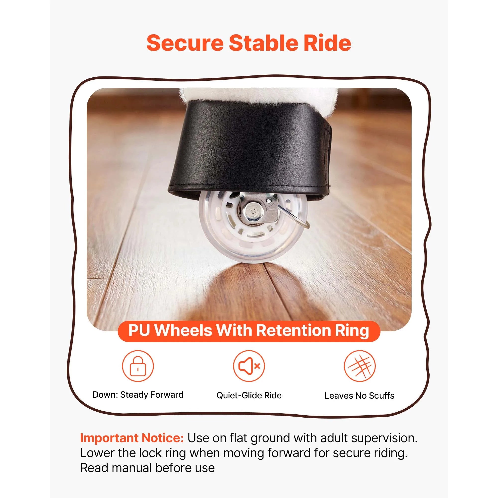 SucceBuy Kids Ride On Horse — Interactive Pony Toy with Sound Effects