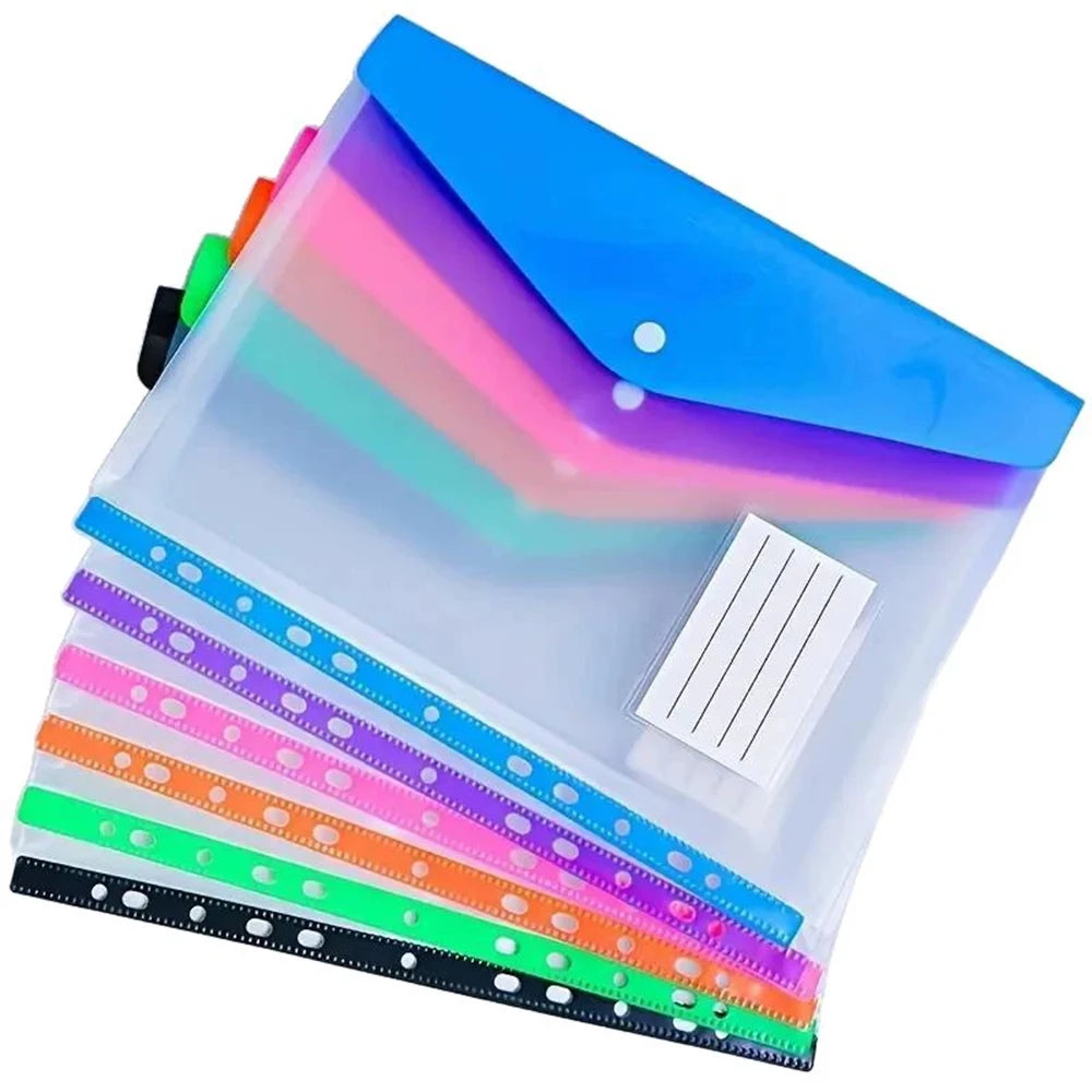 Haile A4 Loose-Leaf File Bags — High-Capacity Expandable Document Folders
