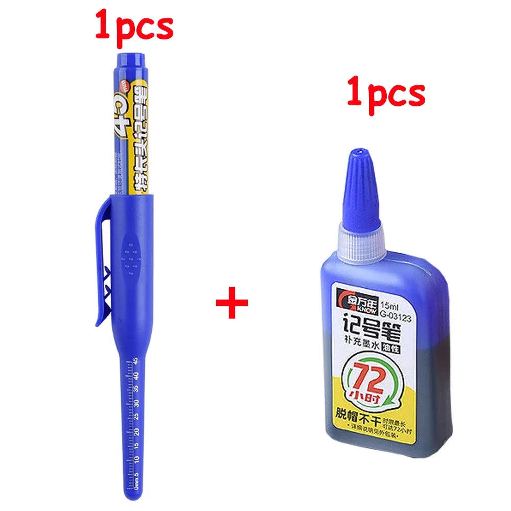 Long Nib Marker Pen — Waterproof For Woodworking