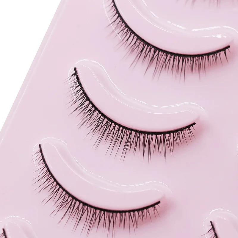 BLINKWAVE Natural False Eyelashes — C-Curve Strip Lashes for Daily Wear