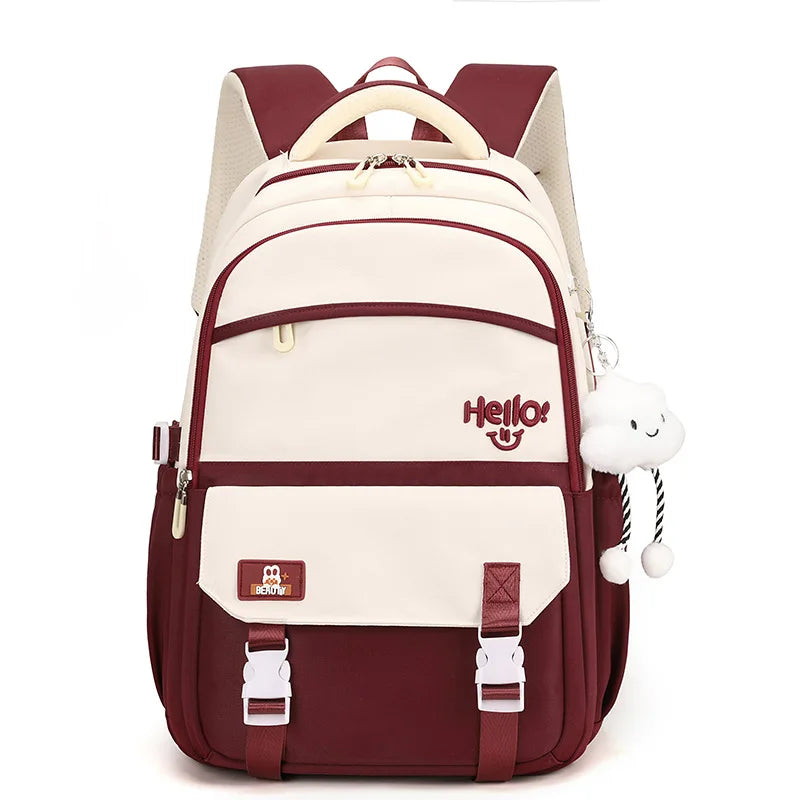 OKKID Girls School Backpack — Large Capacity Waterproof Bookbag