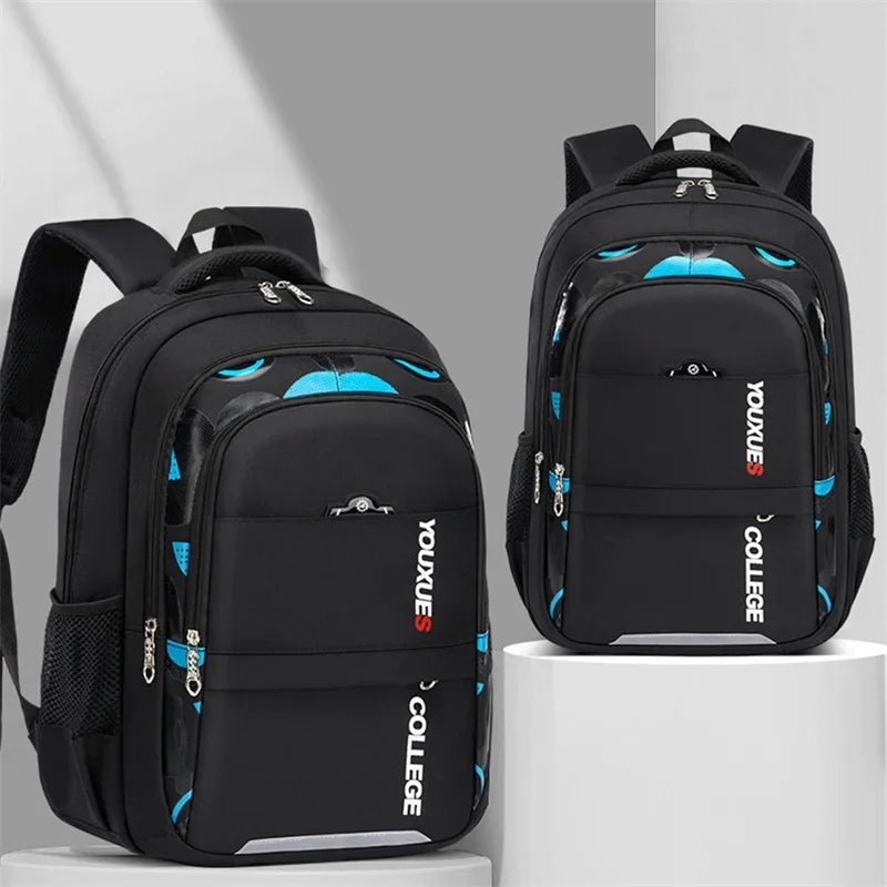 Waterproof Kids School Backpack — Durable Nylon Book Bag for Students