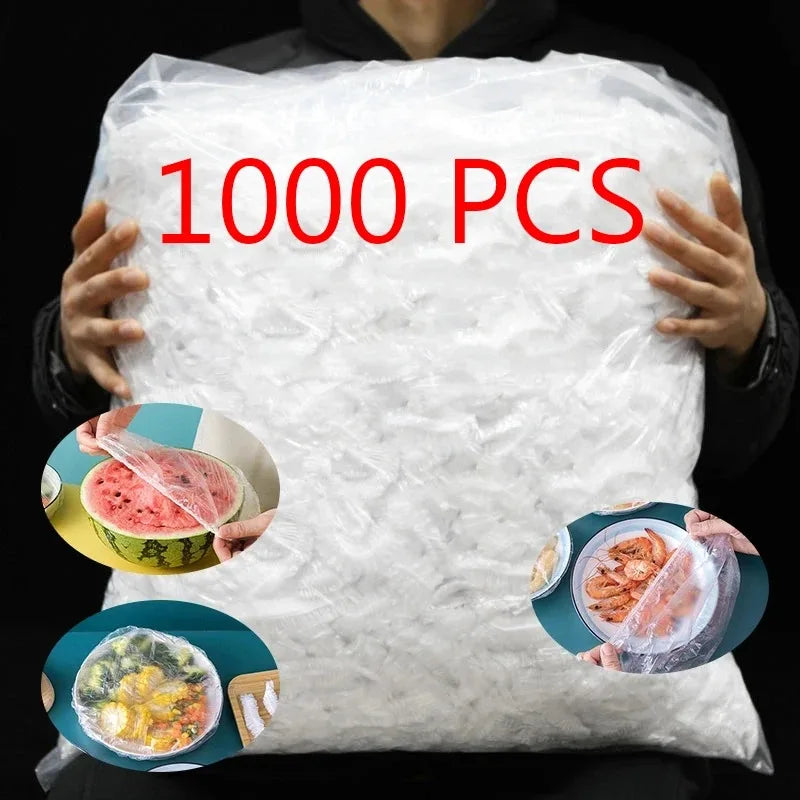Disposable Food Covers — Fresh-Keeping Plastic Wrap for Kitchen Storage