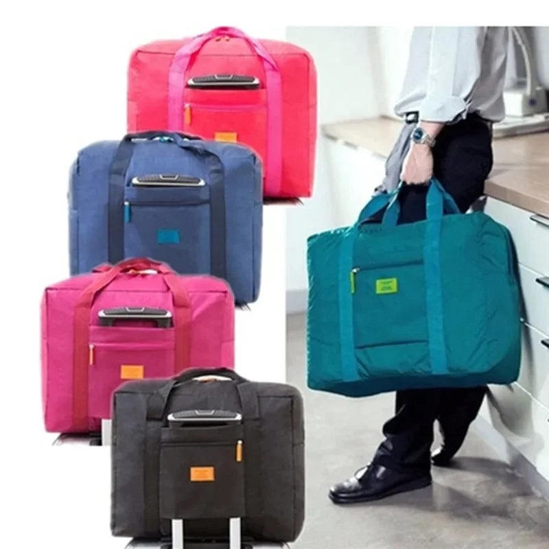 Foldable Travel Duffel Bag — Lightweight Water Resistant Weekender