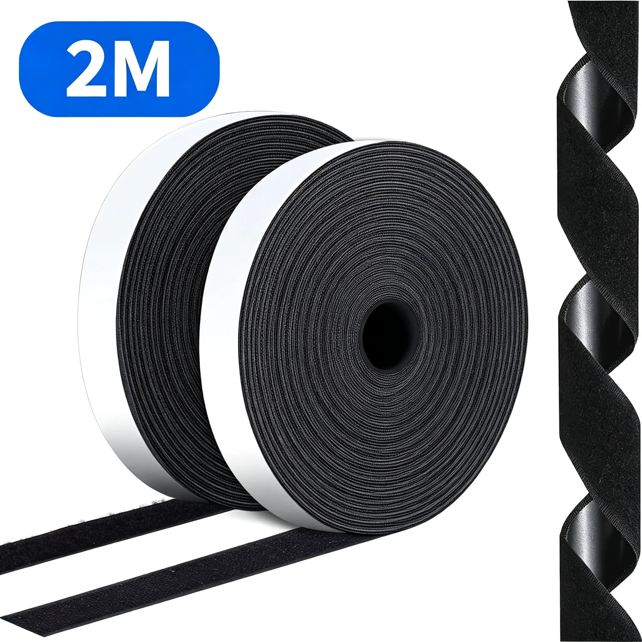 Self-Adhesive Hook and Loop Fastener Roll — Versatile Double-Sided Magic Tape