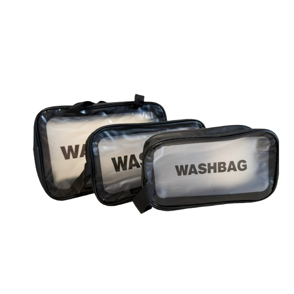 CCKANSCLE Transparent Cosmetic Bag — Large Capacity Travel Makeup Organizer