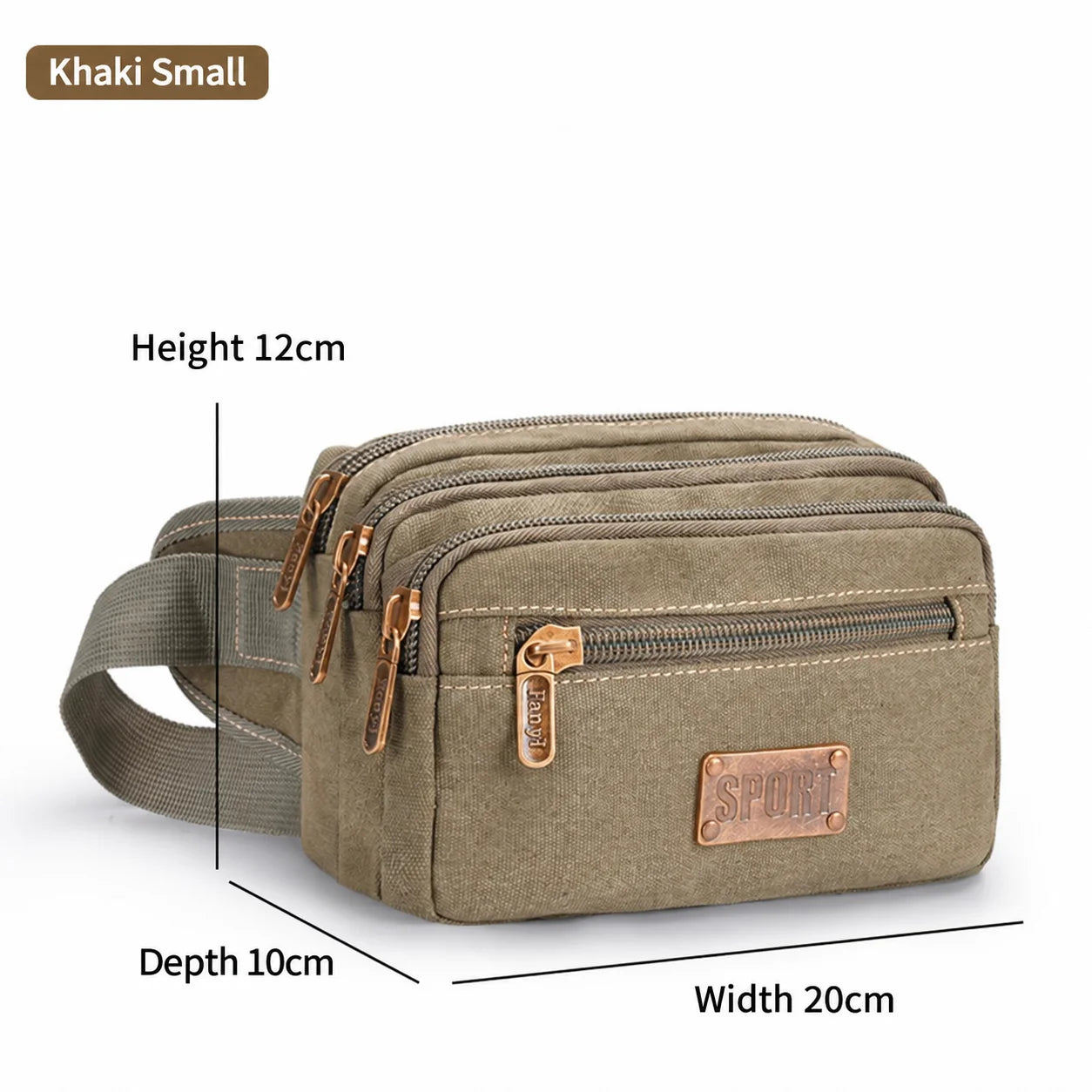 Canvas Waist Pack — Adjustable Outdoor Storage