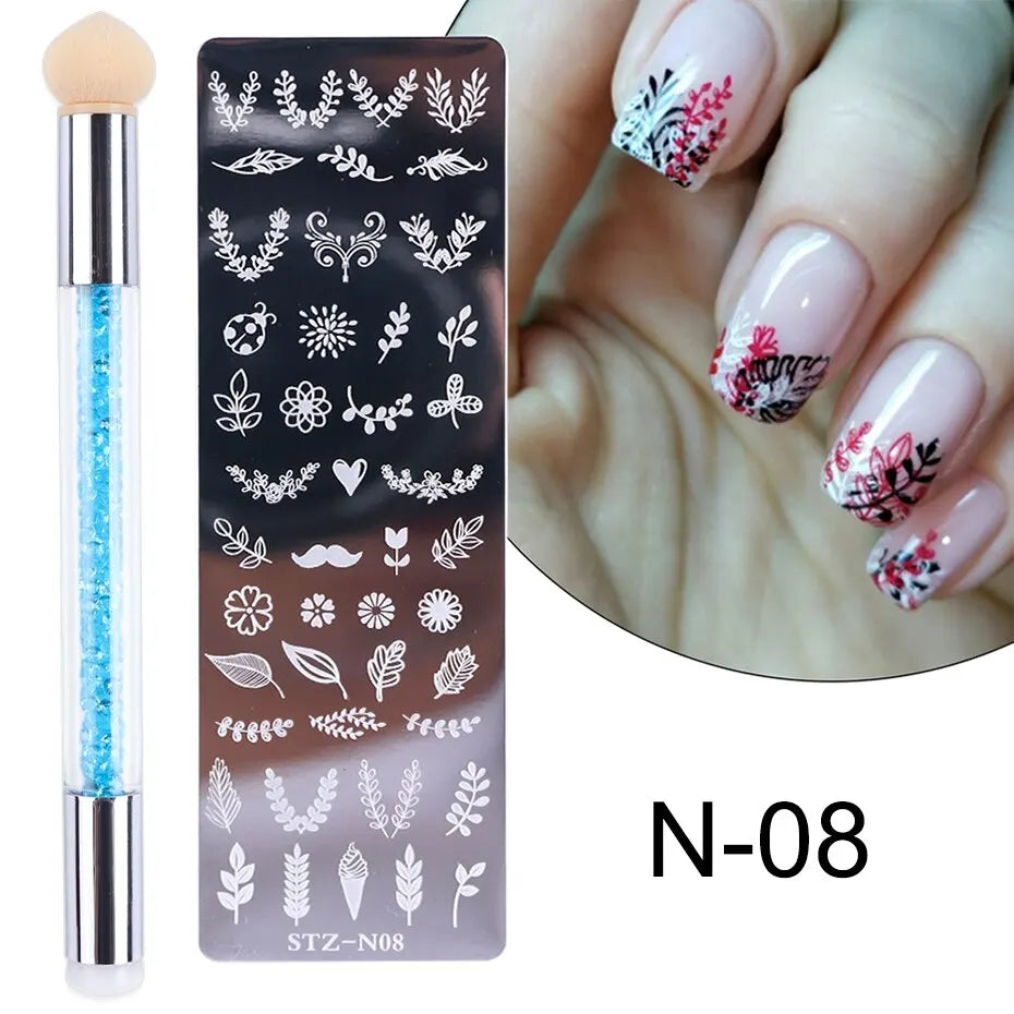 Full Beauty Nail Stamping Set — Professional Manicure Design Kit