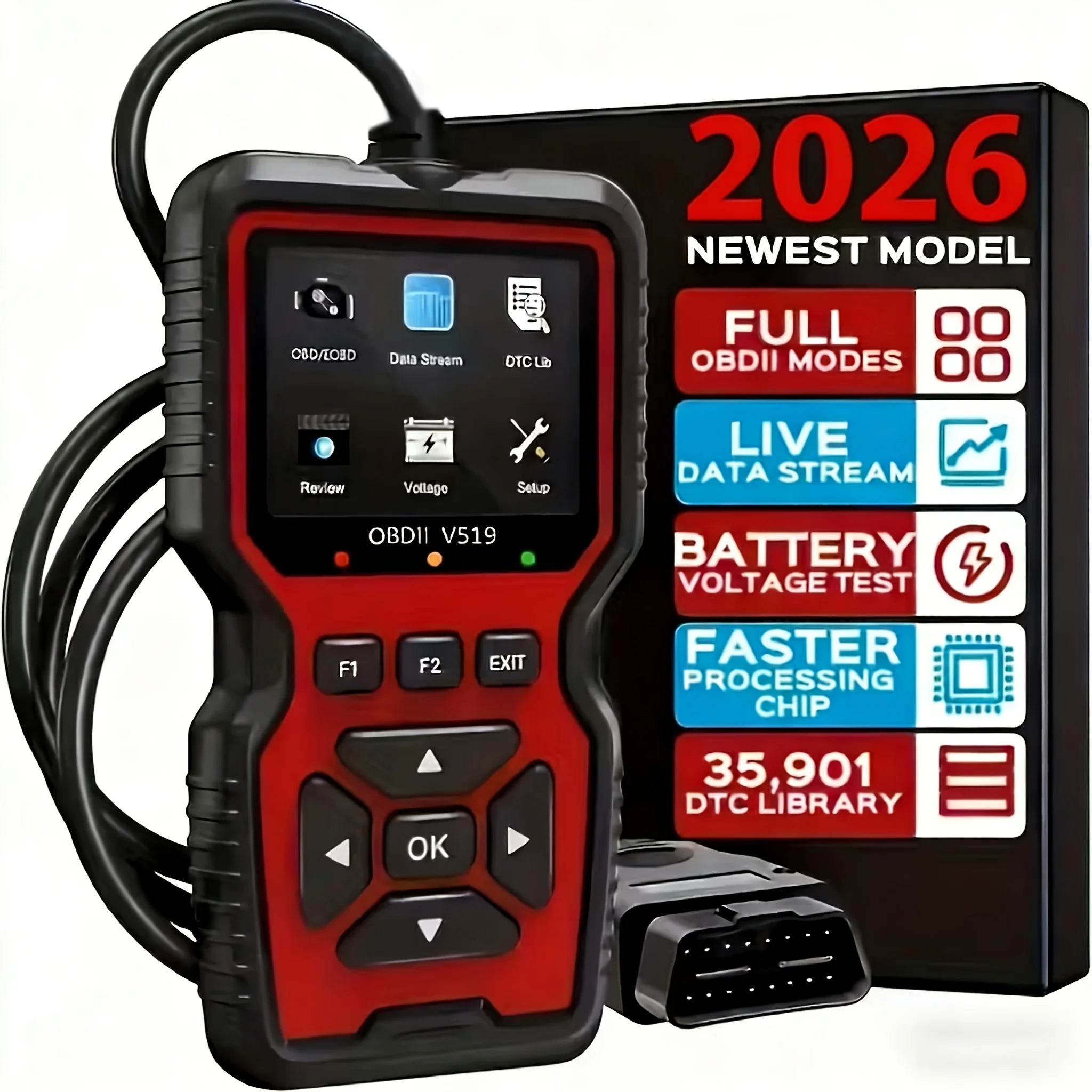 OnRetul V519 Professional OBD2 Scanner — Automotive Diagnostic Tool