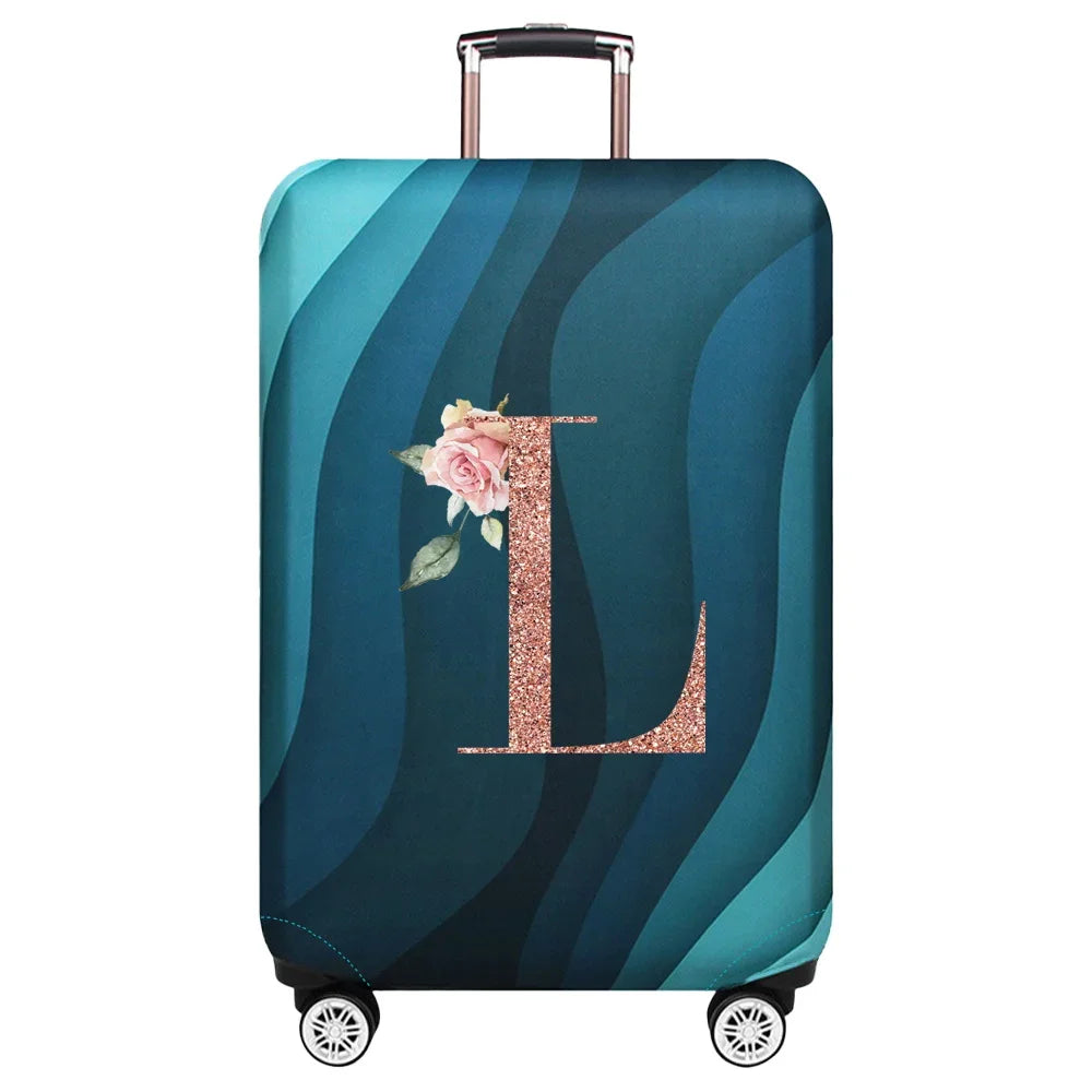Stretch Luggage Protector Cover — Decorative Suitcase Guard for Travel