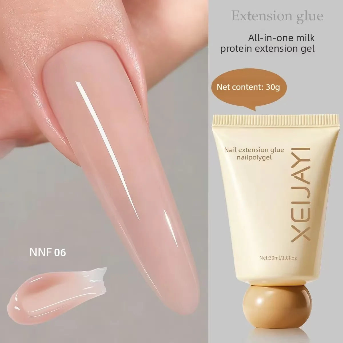 XEIJAYI Poly Gel Nail Extension Kit — Bubble-Free Builder Gel for Manicures