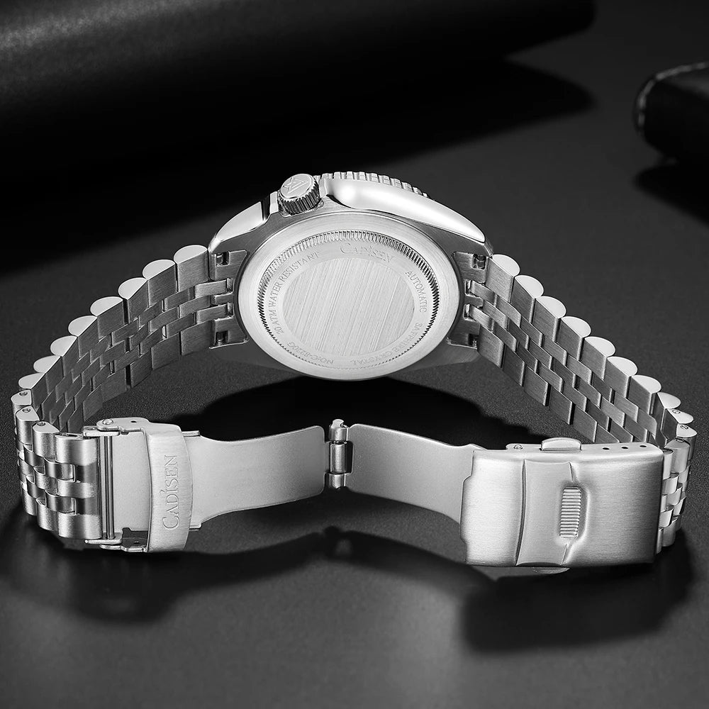 Cadisen 2026 Automatic Mechanical Watch — Luminous Diver with Ceramic Bezel