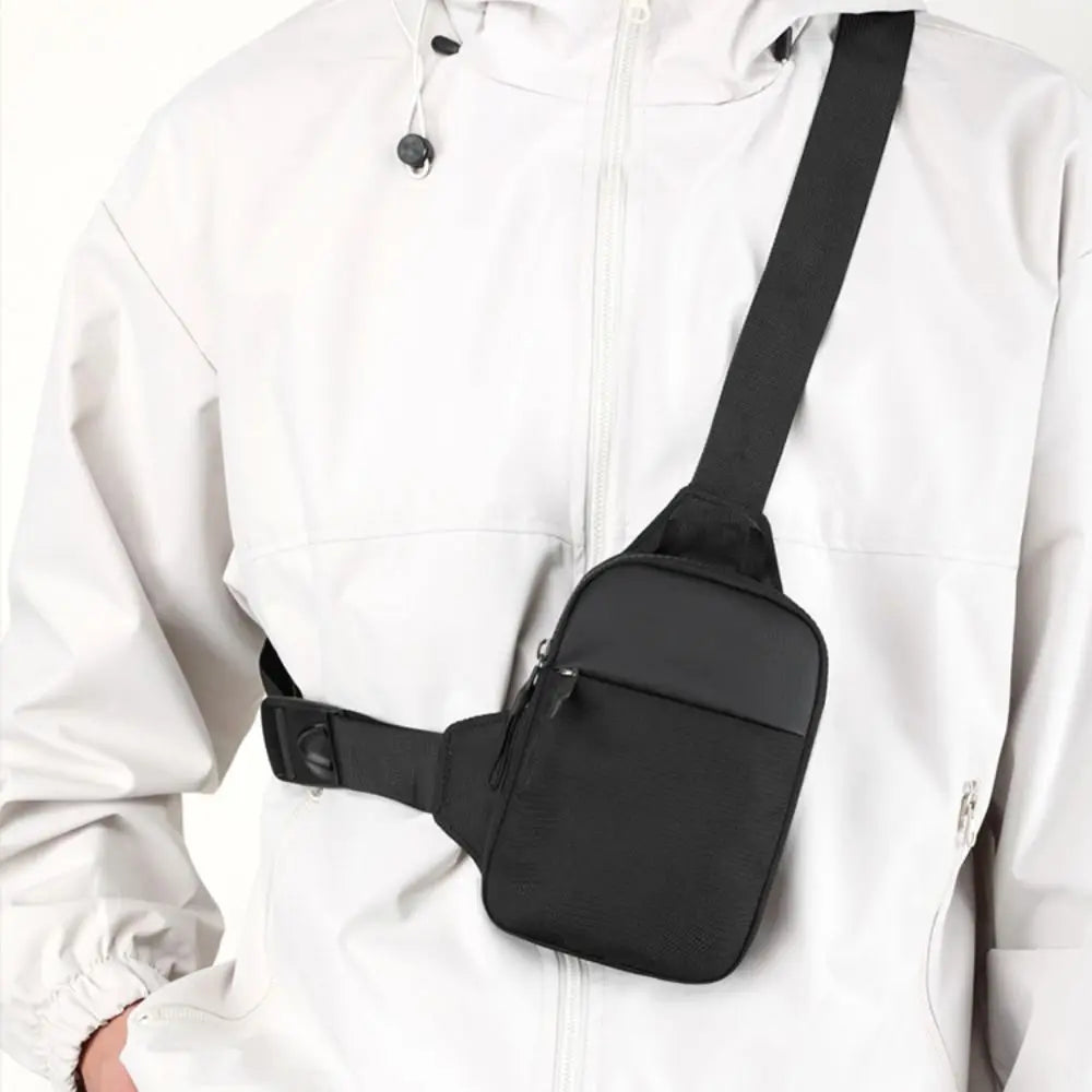 Men's Canvas Chest Bag — Compact Crossbody Sling for Daily Essentials