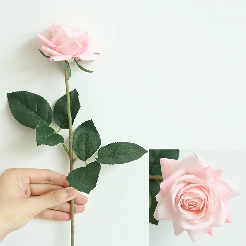 Artificial Latex Rose Flowers — Real Touch Floral Decor for Weddings