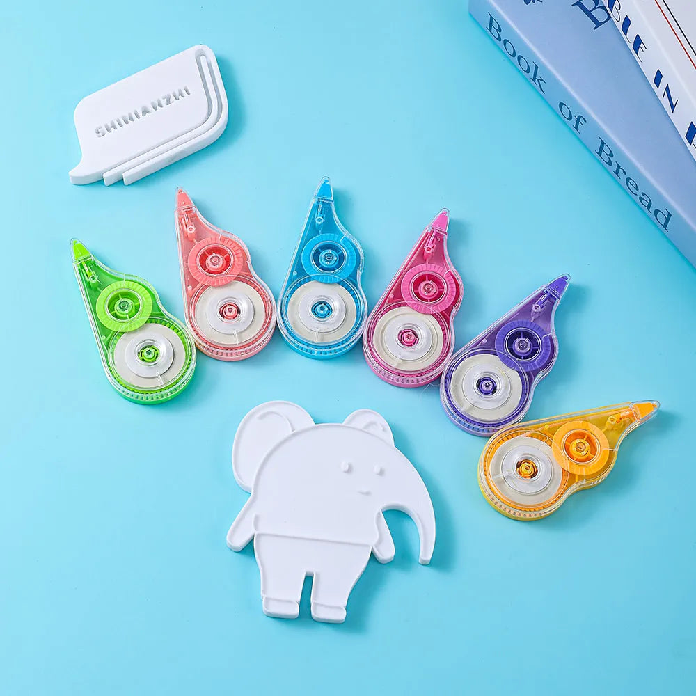 Correction Tape Set — Large Capacity Stationery for Students, 6 Pack