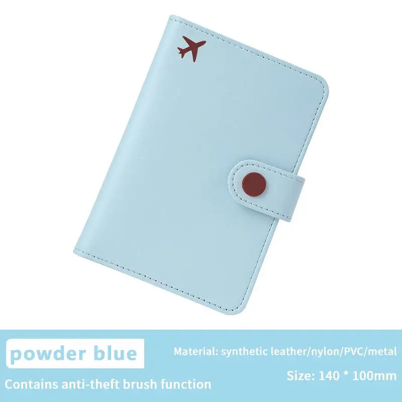 Shmacax Travel Passport Wallet — Waterproof PU Leather Organizer