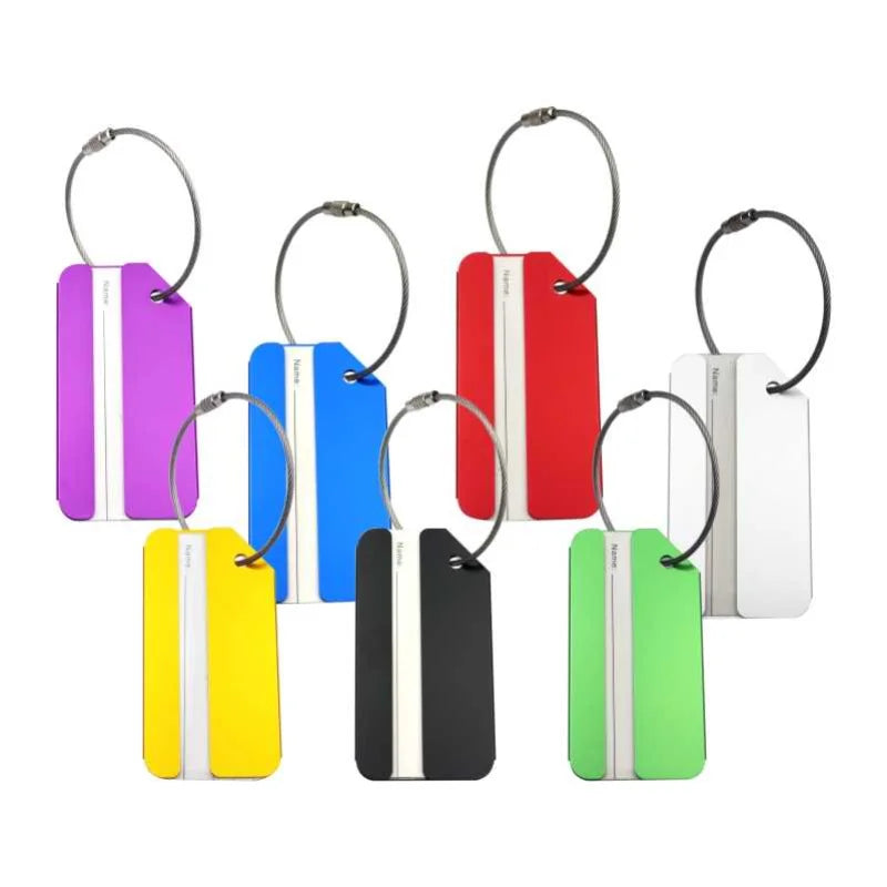 eTya Aluminum Alloy Luggage Tag — Durable Suitcase ID Holder for Travel