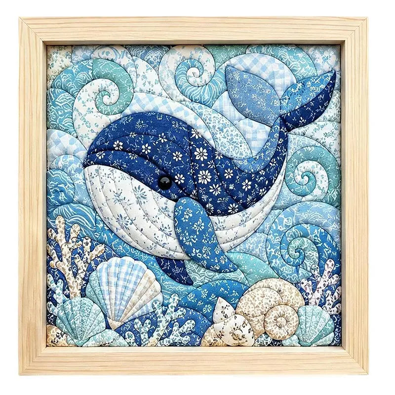 DIY No-Sew Fabric Art Kit — Patchwork Handcraft Set for Home Decor
