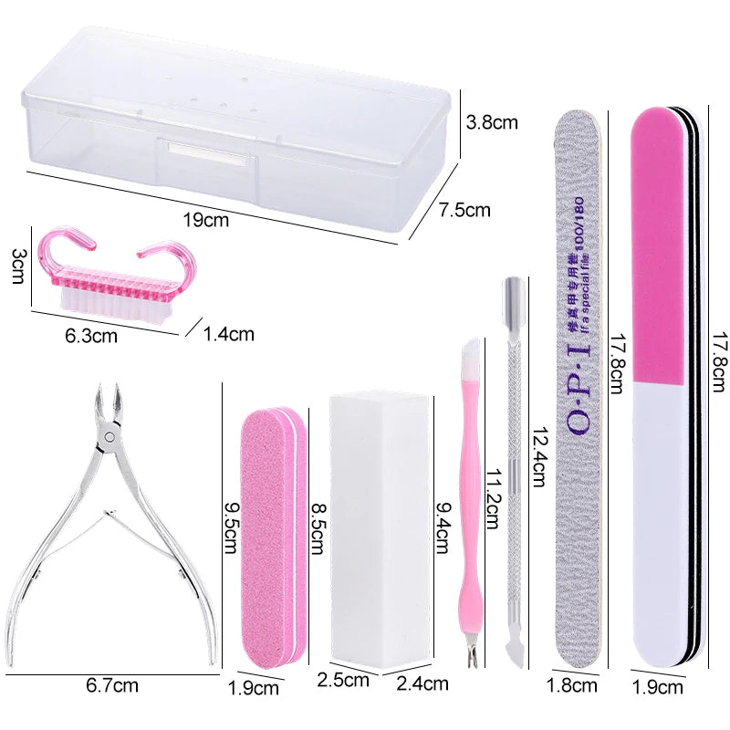 Nibiru DU Professional Nail Art Tool Set — 9-Piece Manicure Kit