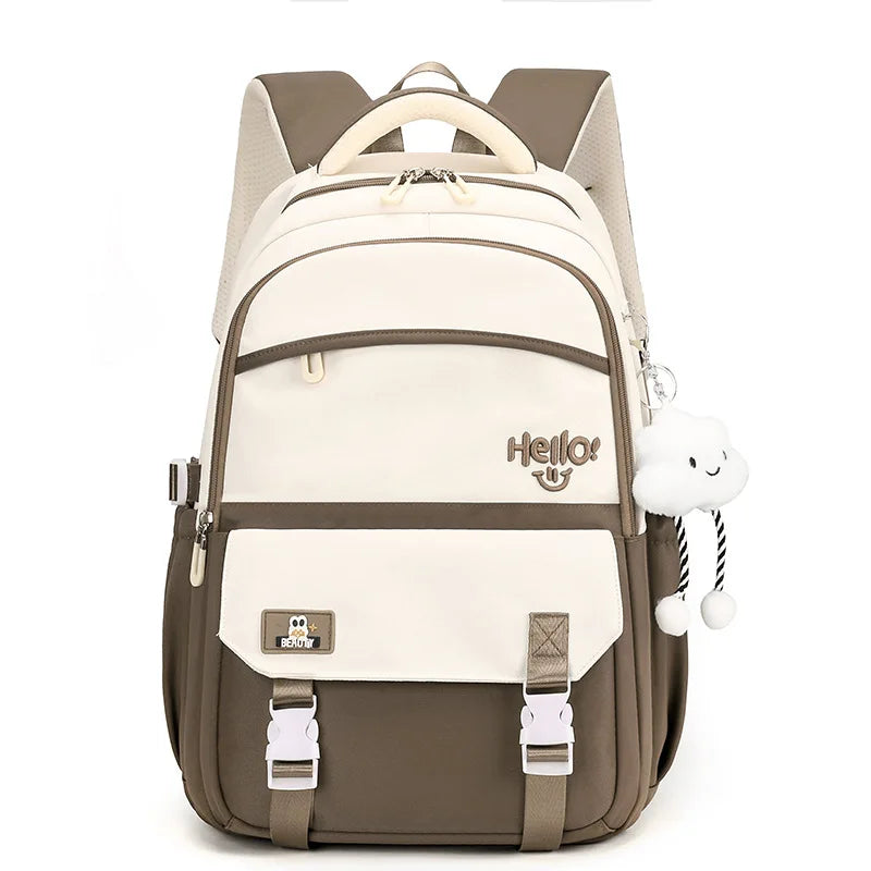OKKID Girls School Backpack — Large Capacity Waterproof Bookbag
