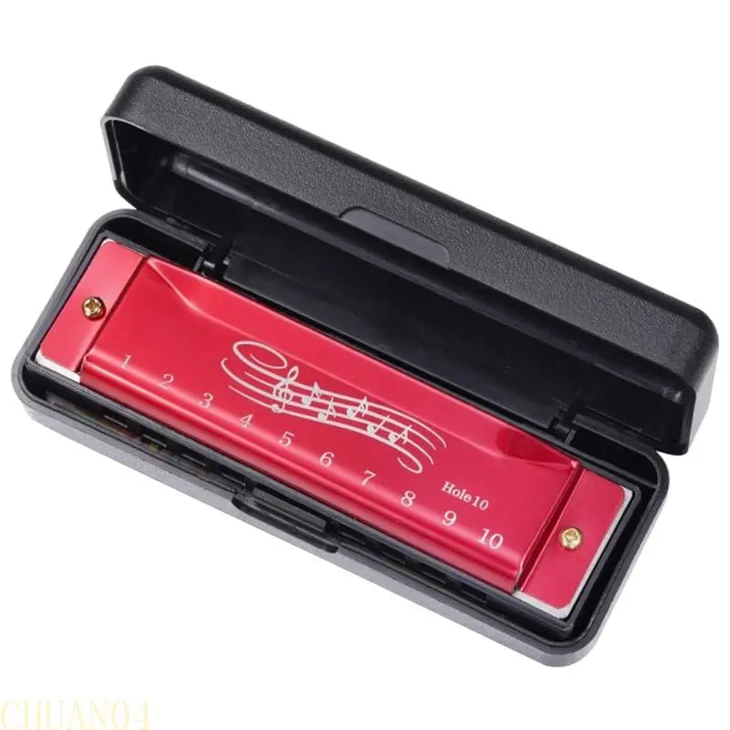Chromatic 10-Hole Harmonica — 20 Tone Musical Instrument for Beginners