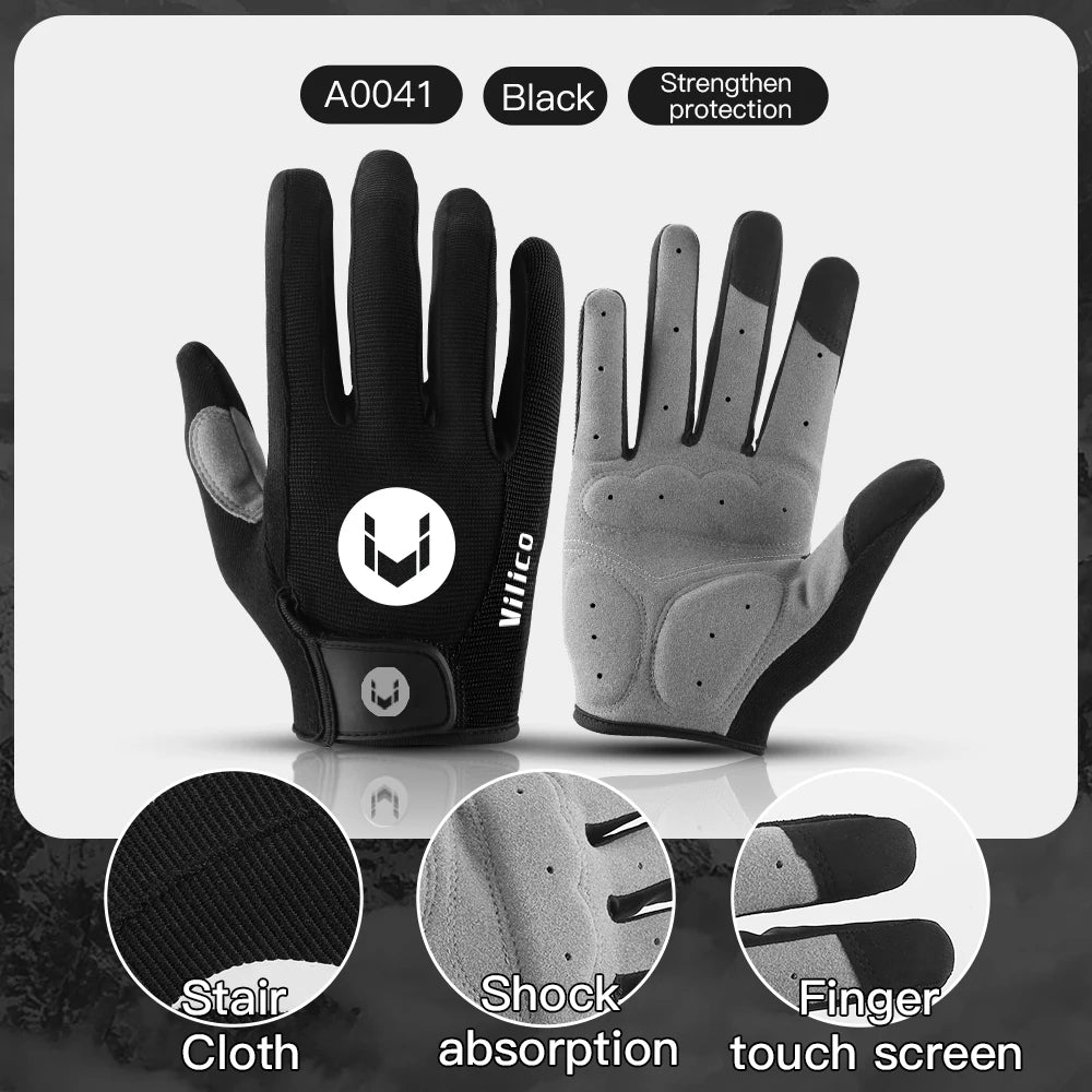 Kyncilor Sports Cycling Gloves — Breathable Non-Slip Full Finger Mitts