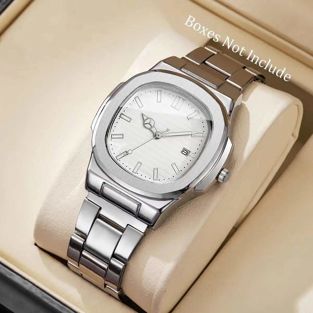 yolako Men's Business Watch — Square Dial Quartz Wristwatch with Calendar