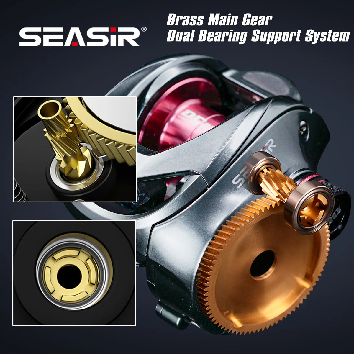 SeaSir DCAST DC Baitcasting Reel — Digital Control Long Cast Fishing Reel