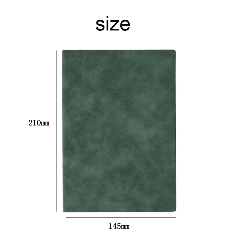 Soft Sheepskin PU Leather Notebook — A5 Daily Writing Journal