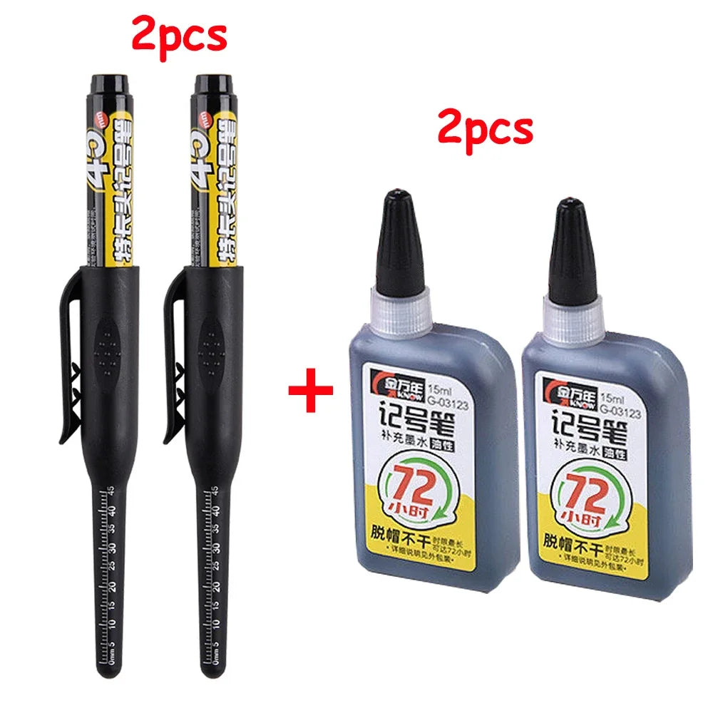 Long Nib Marker Pen — Waterproof For Woodworking