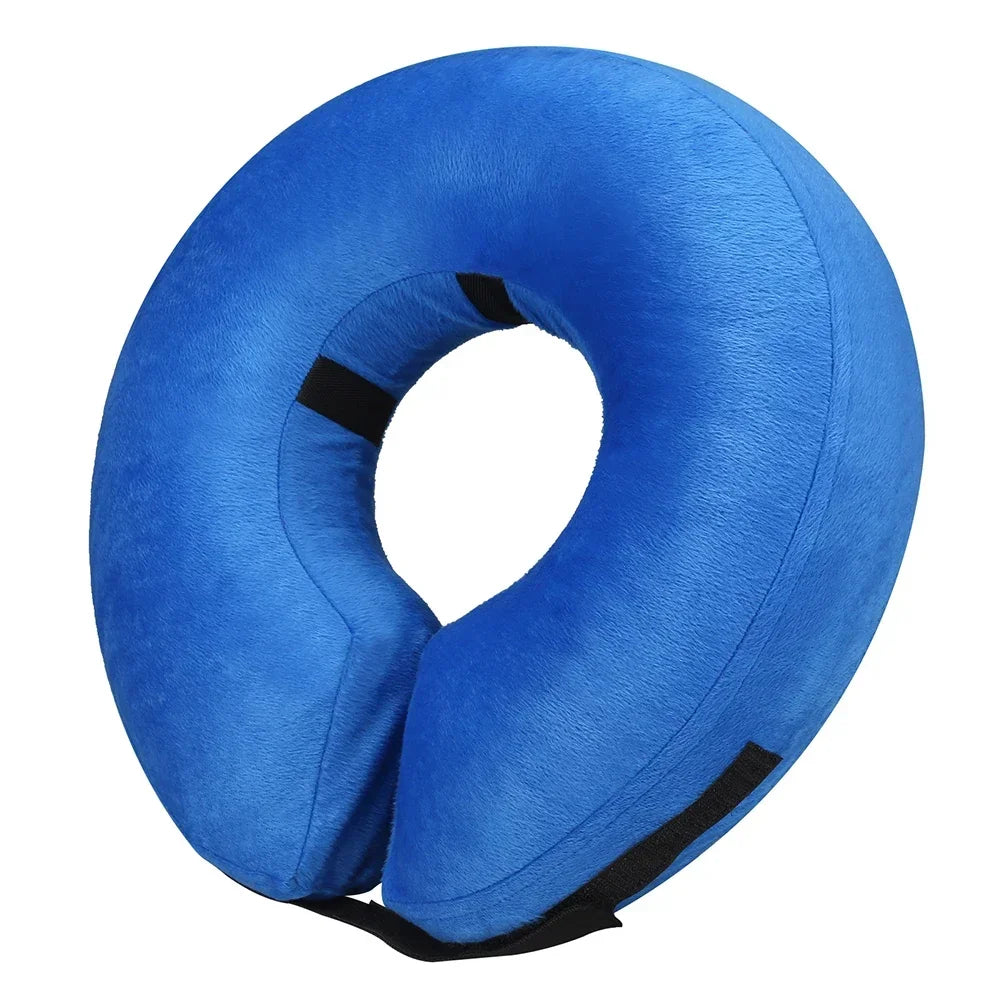 Inflatable Pet Recovery Collar — Soft Protective Cone for Dogs and Cats