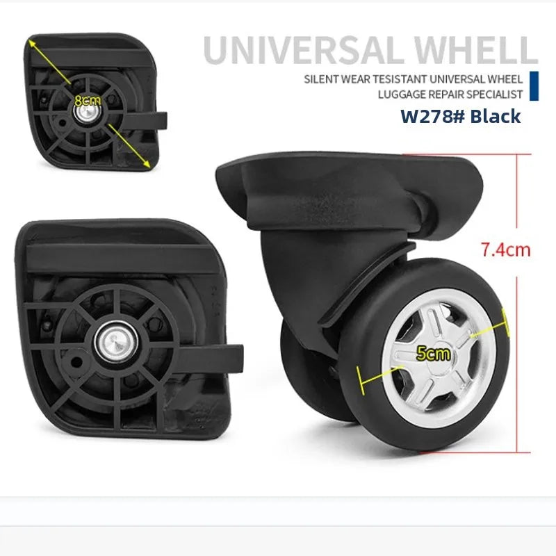Universal Suitcase Replacement Wheels — Durable Luggage Repair Kit