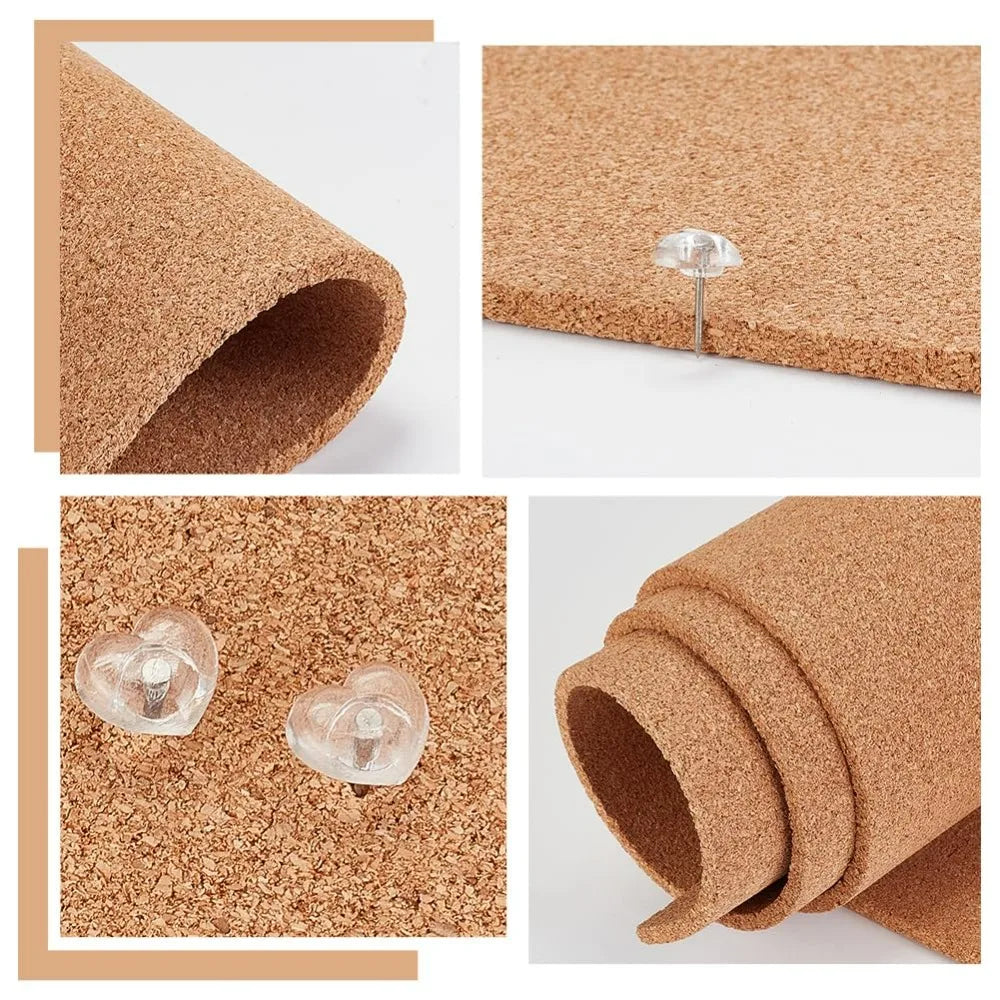 Natural Cork Roll — Versatile Bulletin Board & Insulation Sheet