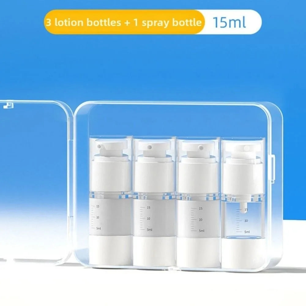 Transparent Travel Refillable Bottle Set — Leak Proof Portable Containers
