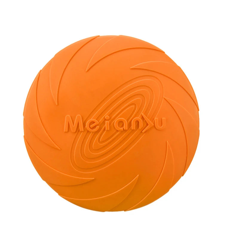 Silicone Dog Flying Disc — Durable Chew Toy for Outdoor Training