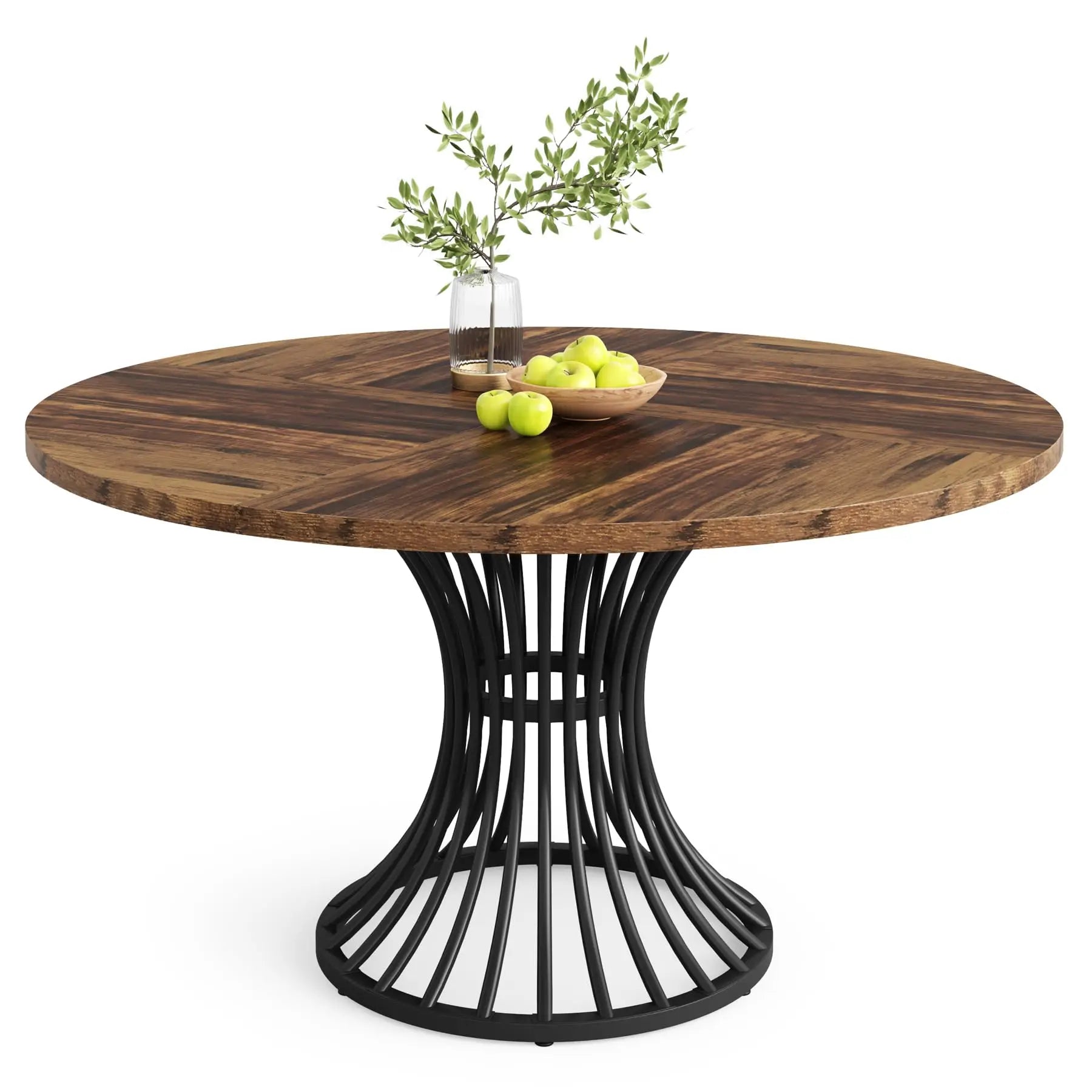 Tribesigns Round Dining Table — 47-Inch Farmhouse Style Kitchen Table