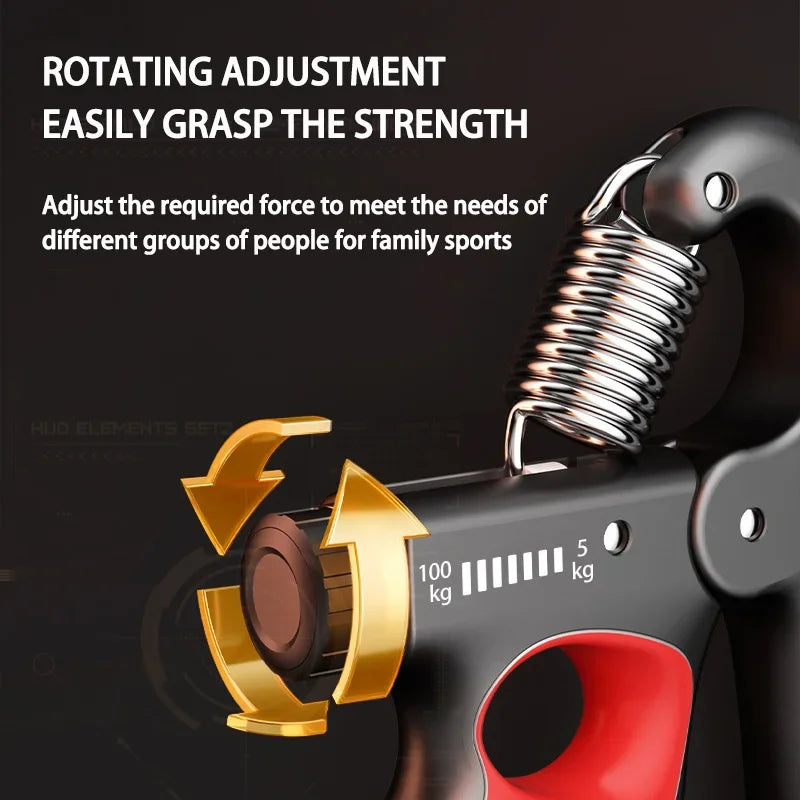 Adjustable Hand Grip Strength Trainer — Muscle Recovery & Fitness Exerciser